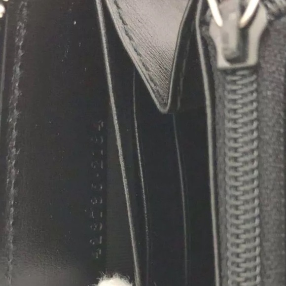 AUTH GUCCI GG Marmont Leather Zip Around Long Wallet Black - Picture 8 of 8